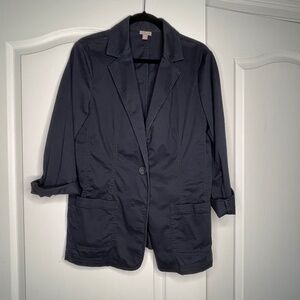 J Jill Blazer Jacket Size Medium  Blue